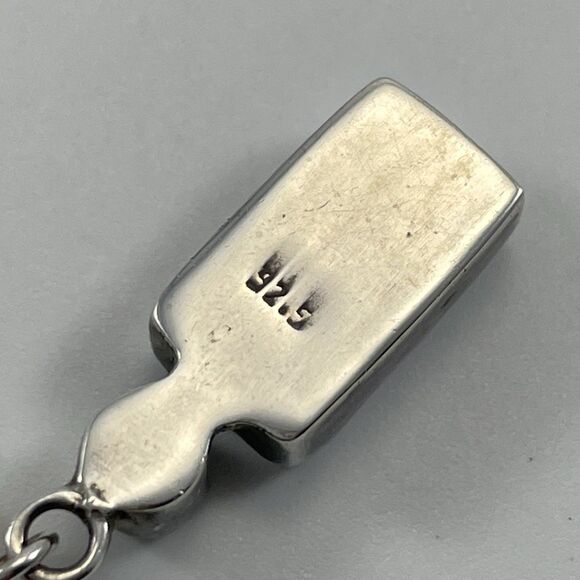 AC Signed Freshwater Pearl Beaded Mother of Pearl Silver Pendant Necklace - Picture 2 of 8